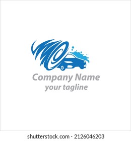 car wash mascot logo esport gaming. racing car mascot logo illustration.EPS 10