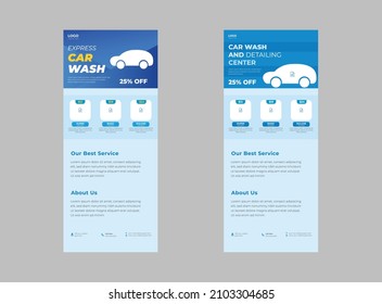 Plantilla de banner para el pliego de lavado de coches totalmente editable, Volante de servicio de lavado de coches, Plantilla de diseño de afiches, Volante DL, Diseño de vectores con servicio de lavado de coches.
