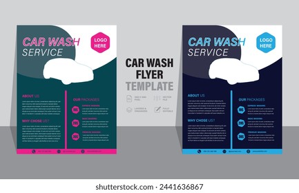 Car wash service flyer template, Marketing template for car washing company, Vehicle wash leaflet, Car Wash Flyer Design Template, Car Cleaning Service flyer, Washing flyer, automobile wash leaflet