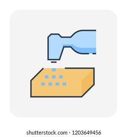 Car wash and service icon, editable stroke.