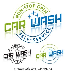 Car Wash Service Label Template