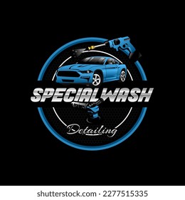 Car wash service logo for clean look