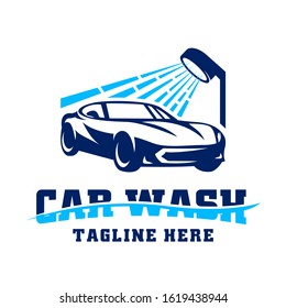 Car Wash Service Logo Design, Vector Template