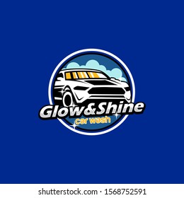 Car Wash Service Logo. Car Spa Logo Design Vector Template