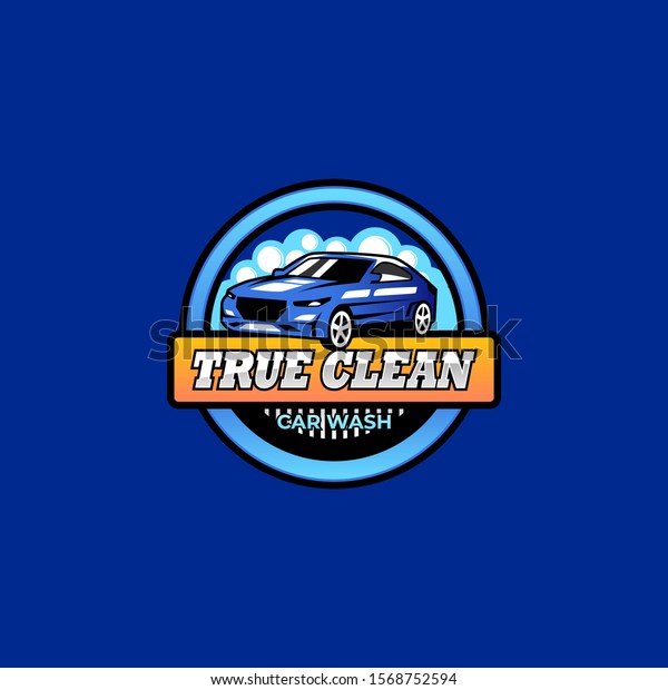 Car Wash Service Logo. Car Spa Logo Design\
Vector Template