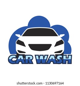 car wash service logo, vector illustration