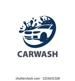 car wash service logo vector. Professional Car Wash Company or Business Logo. Logo car wash on light background.