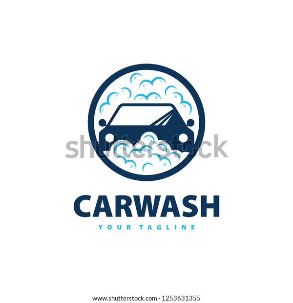 car wash service\
logo vector. Professional Car Wash Company or Business Logo. Logo\
car wash on light\
background.