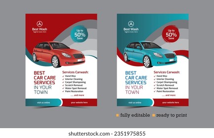 Car Wash and Services Flyer