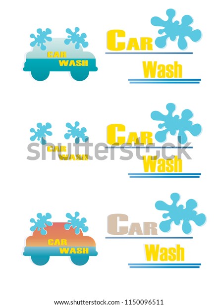 Car wash shop logo\
design concept,business