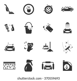 Car wash shower service symbol for web icons