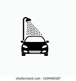 car wash sign icon vector symbol