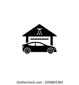 Car wash simple flat icon vector illustration