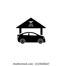 Car wash simple flat icon vector illustration. Car wash icon vector