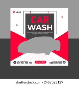 Car wash social media post   template