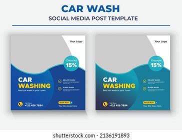 Car Wash Social Media Templates, Car sale Social Media