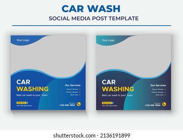 Car Wash Social Media Templates, Car sale Social Media