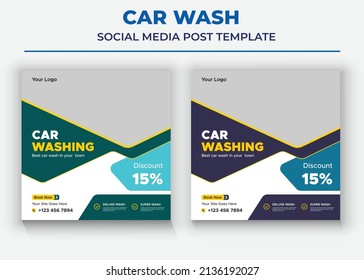 Car Wash Social Media Templates, Car sale Social Media