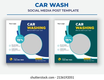 Car Wash Social Media Templates, Car sale Social Media