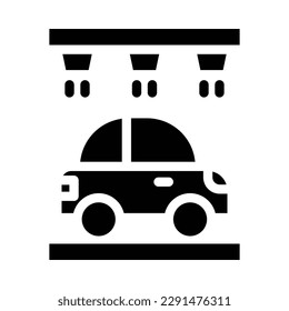 car wash solid icon illustration vector graphic