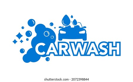 Car Wash Station. Carwash Service Icon.Cleaning The Engine And Car Body. Transport Is Clean On All Sides. Comprehensive Washing And Cleaning Of The Car In The Car Wash. Washing With Foam And Water