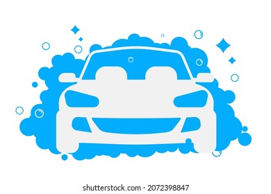 Car Wash Station Carwash Service Iconcleaning Stock Vector (royalty 