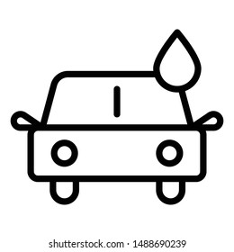 car wash thin line vector icon