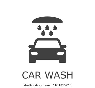 car wash Under raining