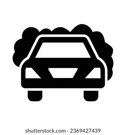 Car Wash Vector Glyph Icon For Personal And Commercial Use.
