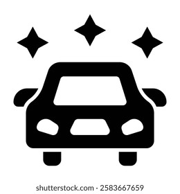 car Wash Vector glyph icon Design 