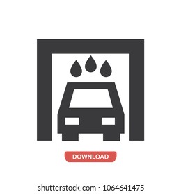 Car wash vector icon 
