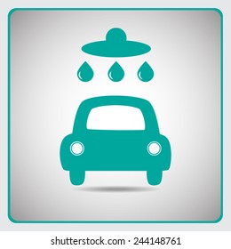 Car wash vector icon