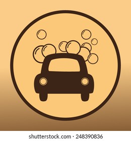 Car wash vector icon