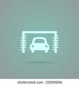 Car wash vector icon