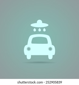 Car wash vector icon