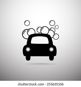 Car wash vector icon