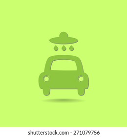 Car wash vector icon