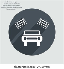 Car wash vector icon.