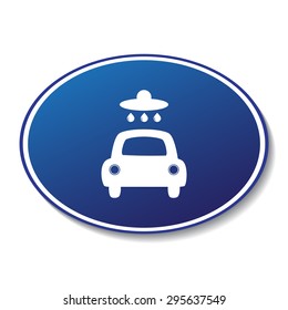 Car wash vector icon