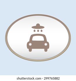 Car wash vector icon