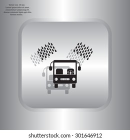Car wash vector icon.
