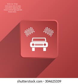 Car wash vector icon.