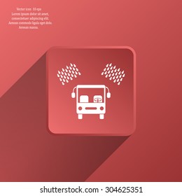 Car wash vector icon.