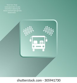 Car wash vector icon.