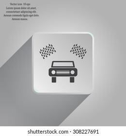 Car wash vector icon.