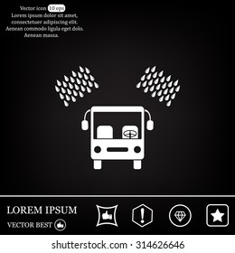 Car wash vector icon.