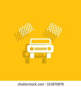 Car wash vector icon.