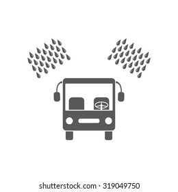 Car wash vector icon.