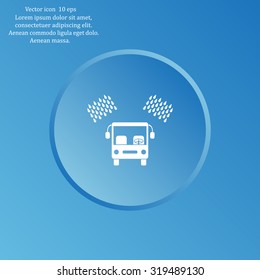 Car wash vector icon.