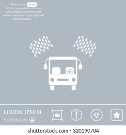 Car wash vector icon.